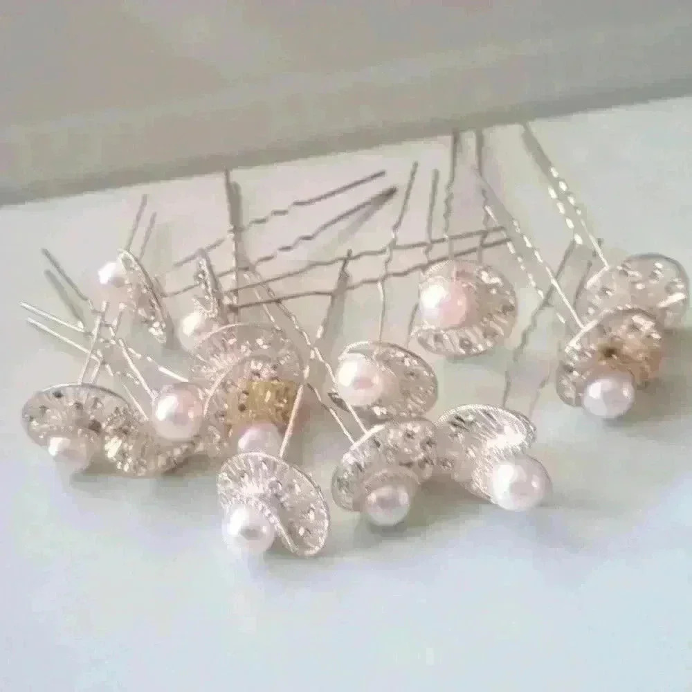 2  Hair Pins Wedding, communion ,  flower girl hair pins